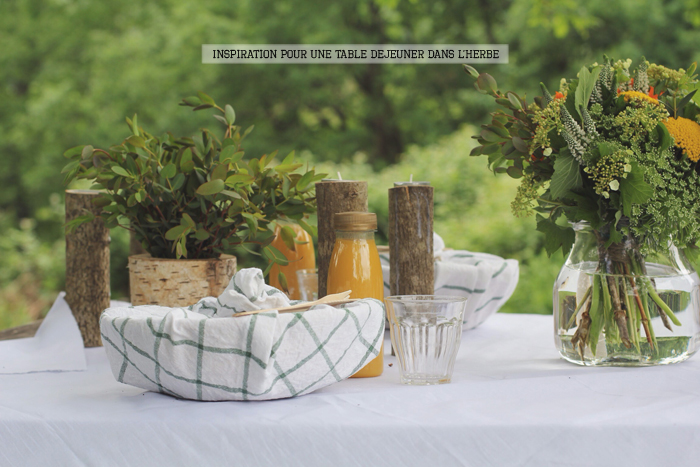 Inspiration pour une table déjeuner dans l’herbe